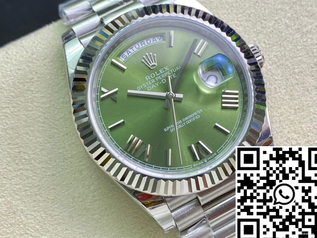 Date Rolex Factory Olive Dial M228239-0033 EW Day Green 1219
